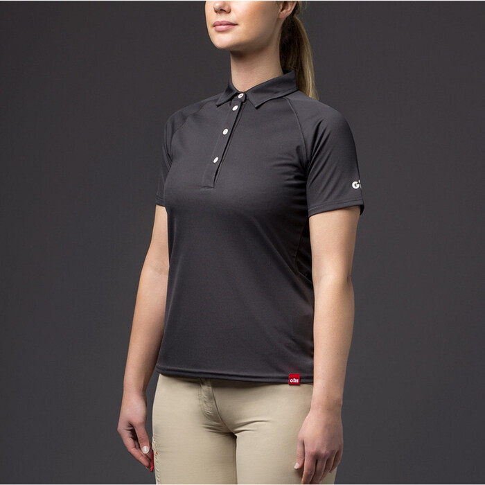 2024 Gill Womens UV Tec Polo Top UV008W - Black